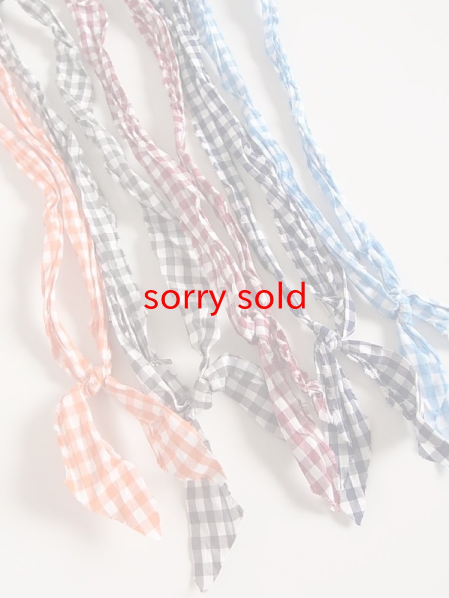 画像1: sale 60%off undercover / アンダーカバー 5pcs gingham check choker. (1)