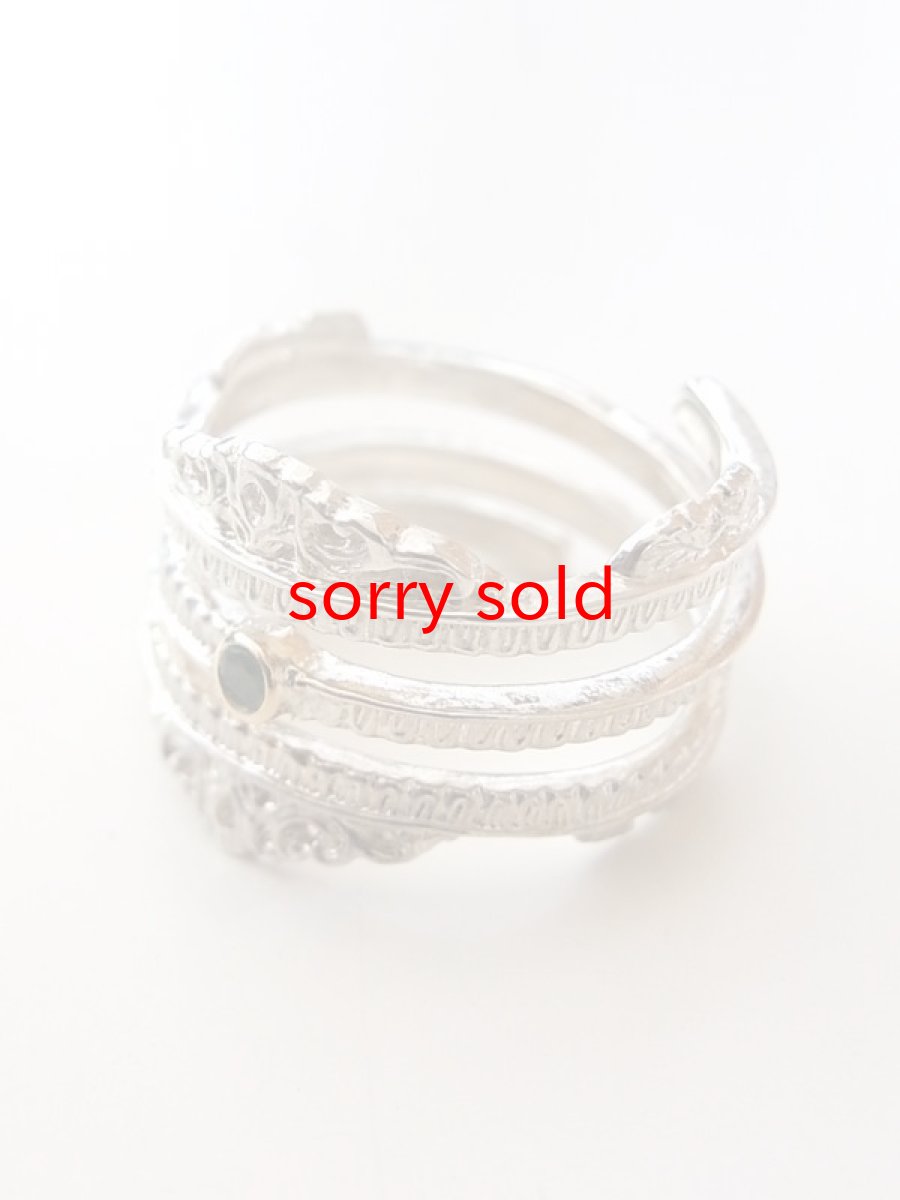 画像1: bed j.w ford / ベッド フォード silver roll ring. (1)