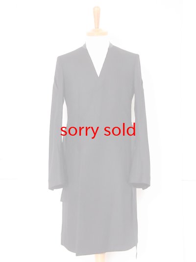 画像1: sale TAKAHIROMIYASHITATheSoloist / ソロイスト  double breasted collarless coat.