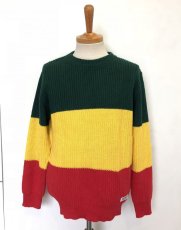 画像3: セール価格お問い合わせください。wackomaria  / ワコマリア hightims×wacko maria rasta striped crew neck sweater.  (3)
