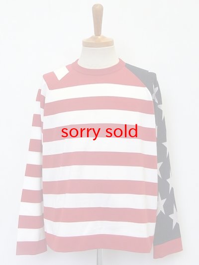 画像1: sale TAKAHIROMIYASHITATheSoloist / ソロイスト star&stripes sweater.