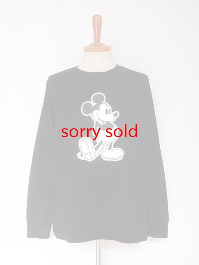 画像1: sale TAKAHIROMIYASHITATheSoloist / ソロイスト Mickey Mouse crew neck l/s tee