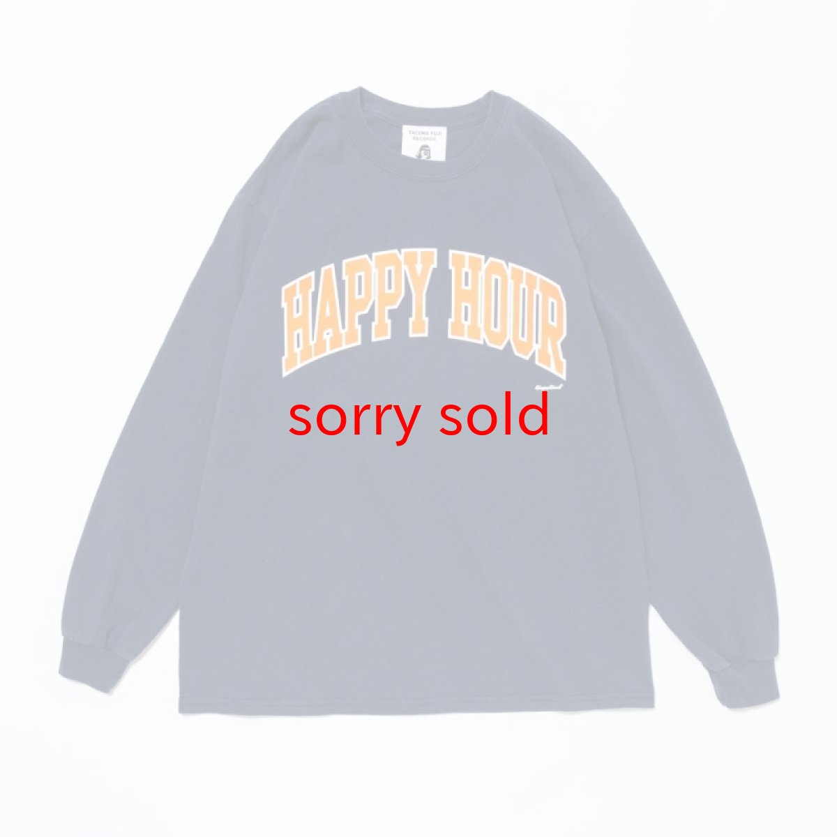 画像1: tacoma fuji records / HAPPY HOUR COLLEGE LOGO LS SHIRT designed by Shuntaro Watanabe (1)