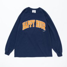 画像1: tacoma fuji records / HAPPY HOUR COLLEGE LOGO LS SHIRT designed by Shuntaro Watanabe (1)
