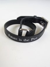 画像1: sale undercover/アンダーカバー leather belt Future is the Past  (1)
