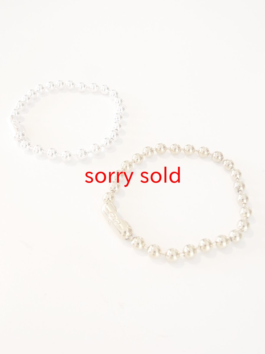 画像1: TAKAHIROMIYASHITATheSoloist / ソロイスト ball chain bracelet -L- regular (1)