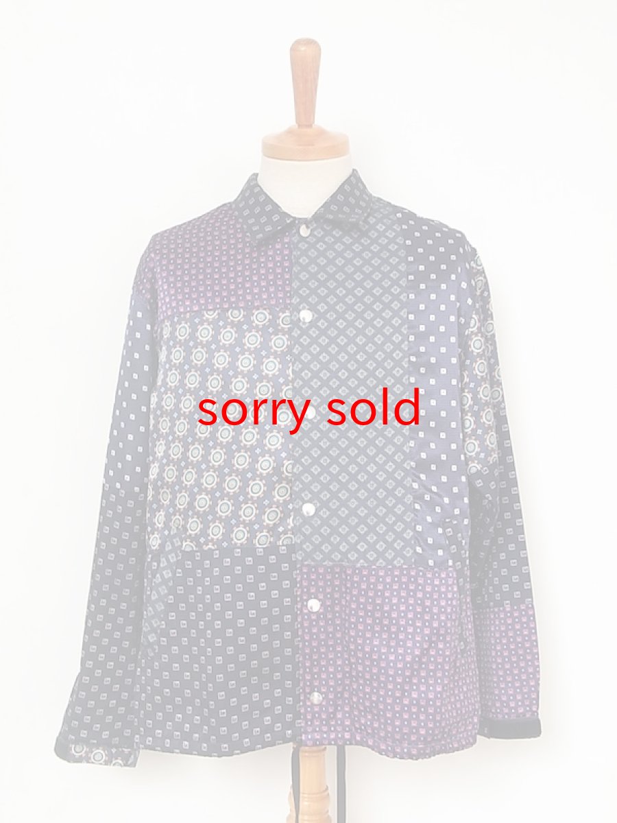画像1: OLD PARK / PAJAMA COACH JACKET (1)