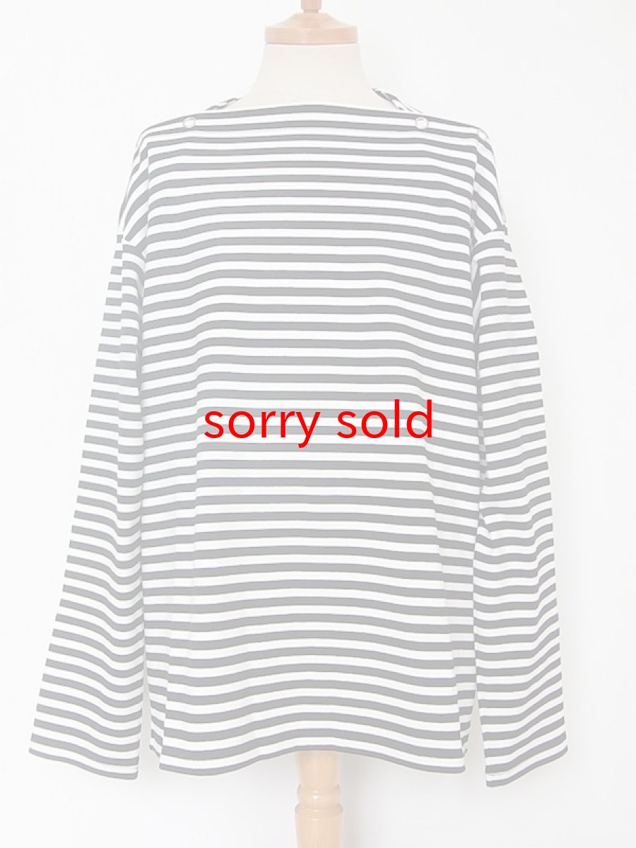 画像1: TAKAHIROMIYASHITATheSoloist / ソロイスト shoulder buttoned boat neck shirt. (1)