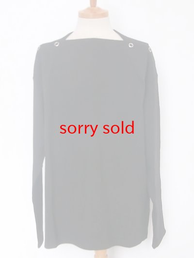 画像1: sale TAKAHIROMIYASHITATheSoloist / ソロイスト shoulder buttoned boat neck shirt.