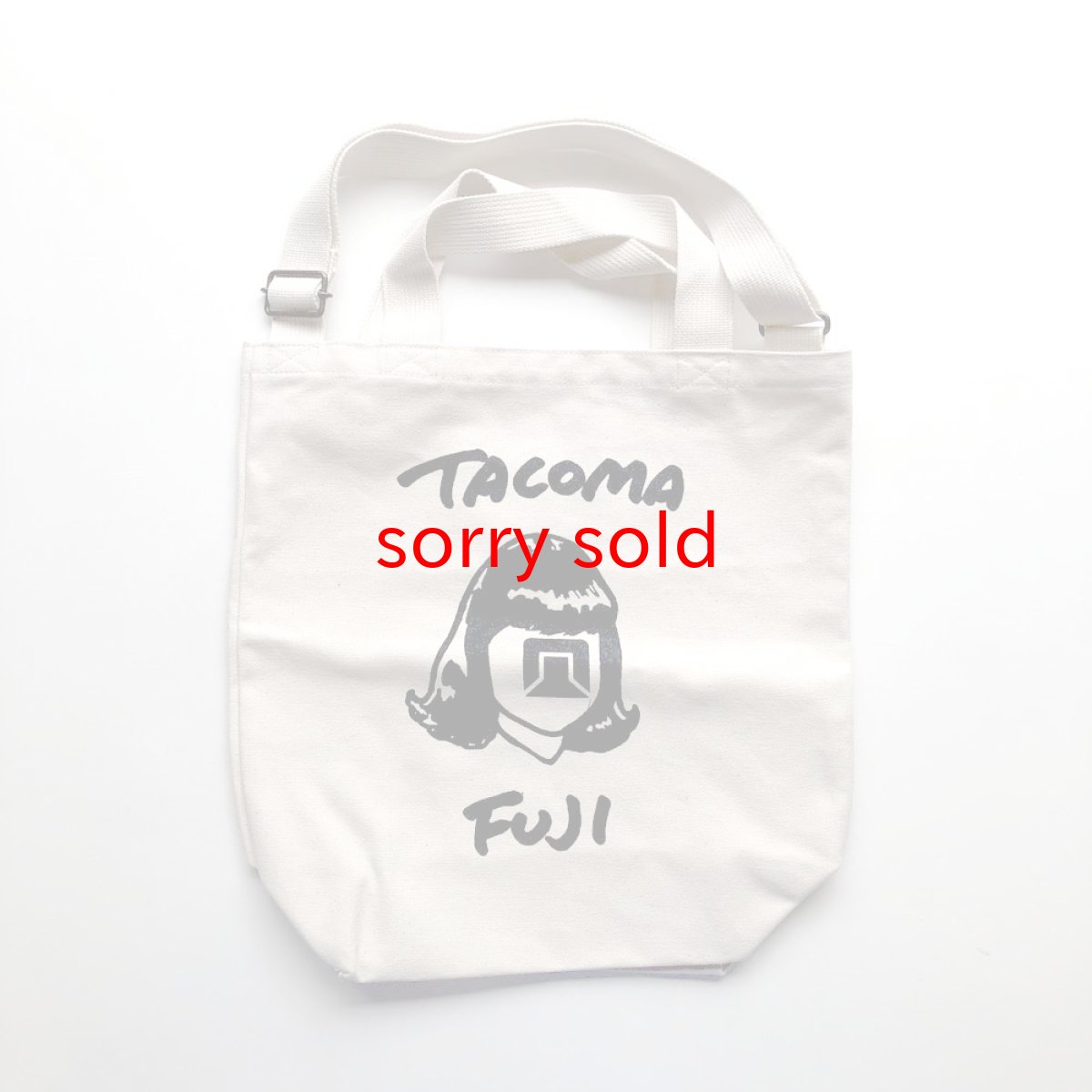 画像1: tacoma fuji records / TACOMA FUJI HANDWRITING LOGO TOTE BAG (1)