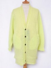 画像1: sale undercover / アンダーカバー mohair long knit cardigan. (1)