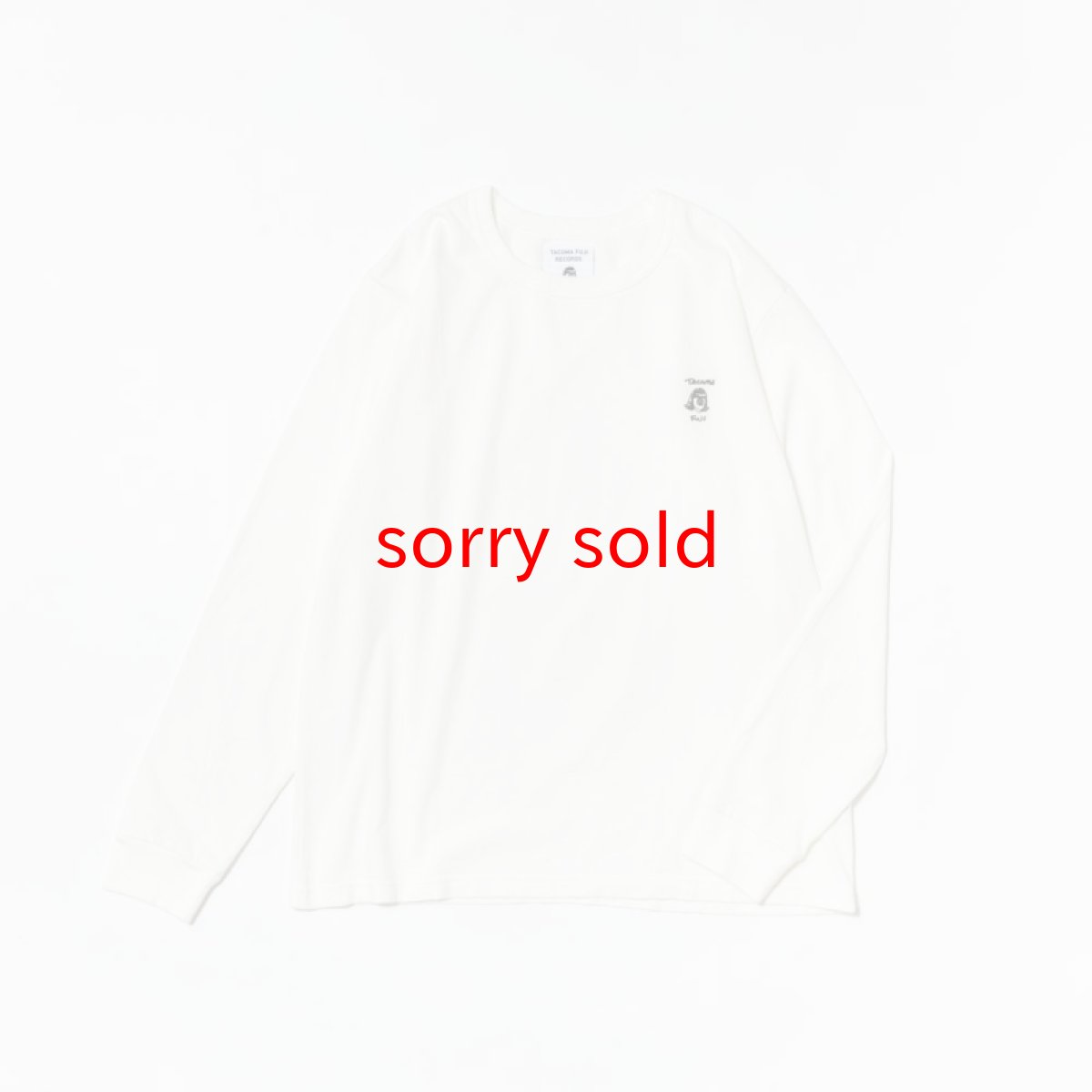 画像1: tacoma fuji records / HANDWRITING LOGO embroidery shirt (1)