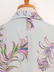 画像10: bed j.w ford / ベッド フォード Open collar half sleeves feather blouse (10)