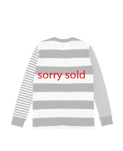 画像2: sale TAKAHIROMIYASHITATheSoloist / ソロイスト crew neck l/s multi striped tee. 