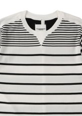 画像2: sale TAKAHIROMIYASHITATheSoloist / ソロイスト crew neck s/s multi striped tee. (2)
