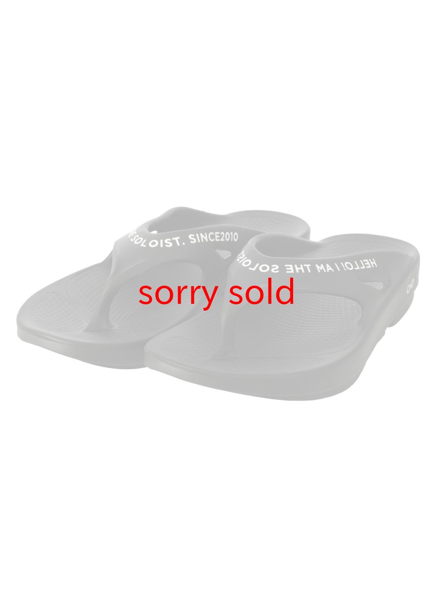 画像1: TAKAHIROMIYASHITATheSoloist / ソロイスト  signature flip-flop. (1)