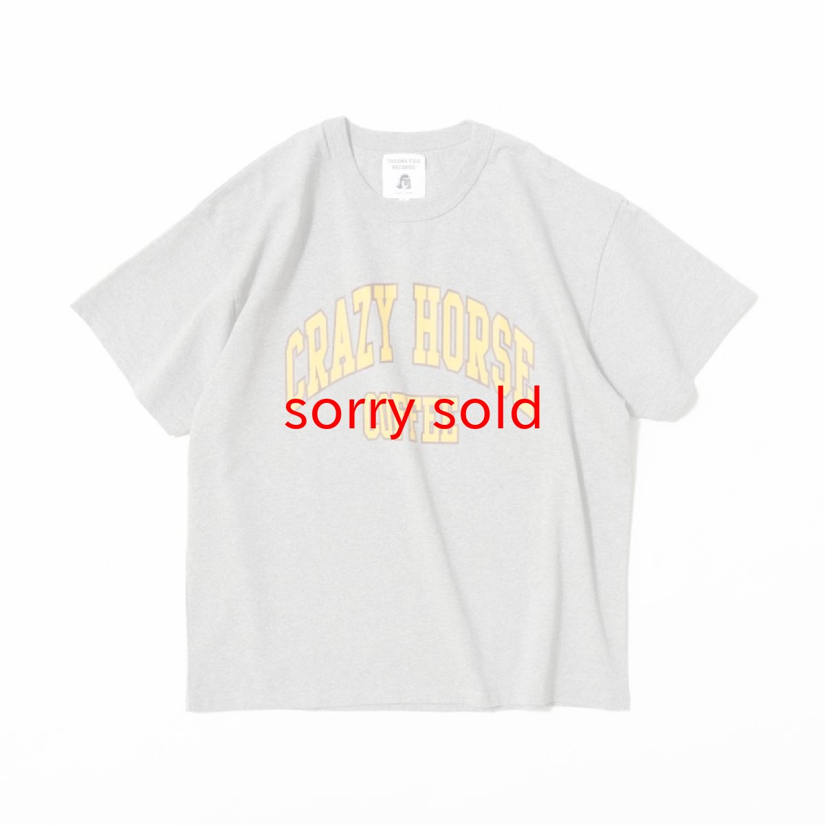 画像1: tacoma fuji records /  CRAZY HORSE COFFEE TEE designed by Shuntaro Watanabe (1)