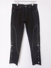 画像1: sale OLD PARK / WESTERN JEANS 2 BLACK M(B) (1)