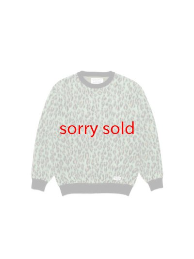 画像1: wackomaria  / ワコマリア LEOPARD MOHAIR CREW NECK SWEATER (TYPE-1)