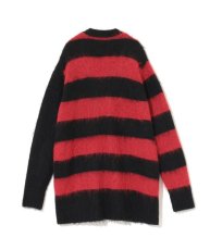 画像2: undercoverism/アンダーカバイズム mohair border cardigan (2)
