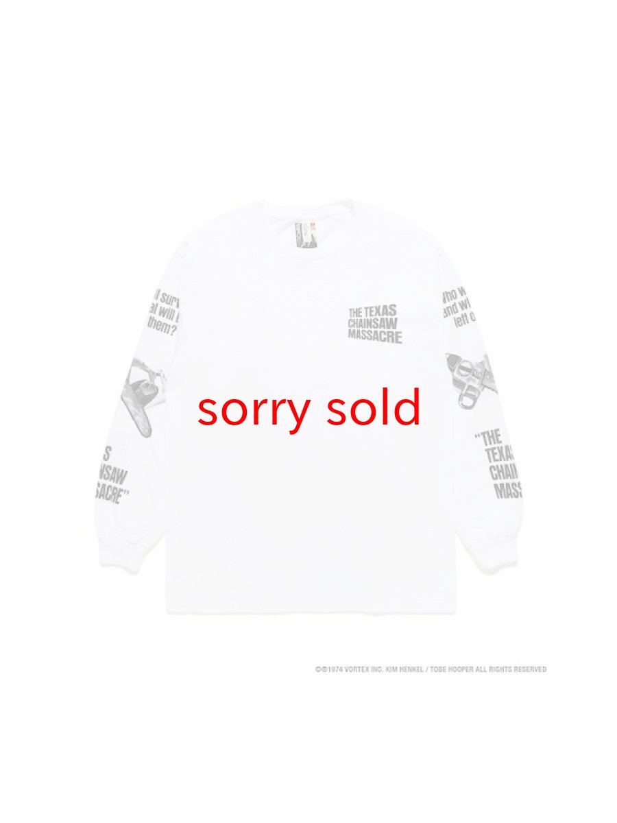 画像1: セール価格お問い合わせください。wackomaria  / ワコマリア  THE TEXAS CHAINSAW MASSACRE / CREW NECK LONG SLEEVE T-SHIRT (TYPE-3) (1)