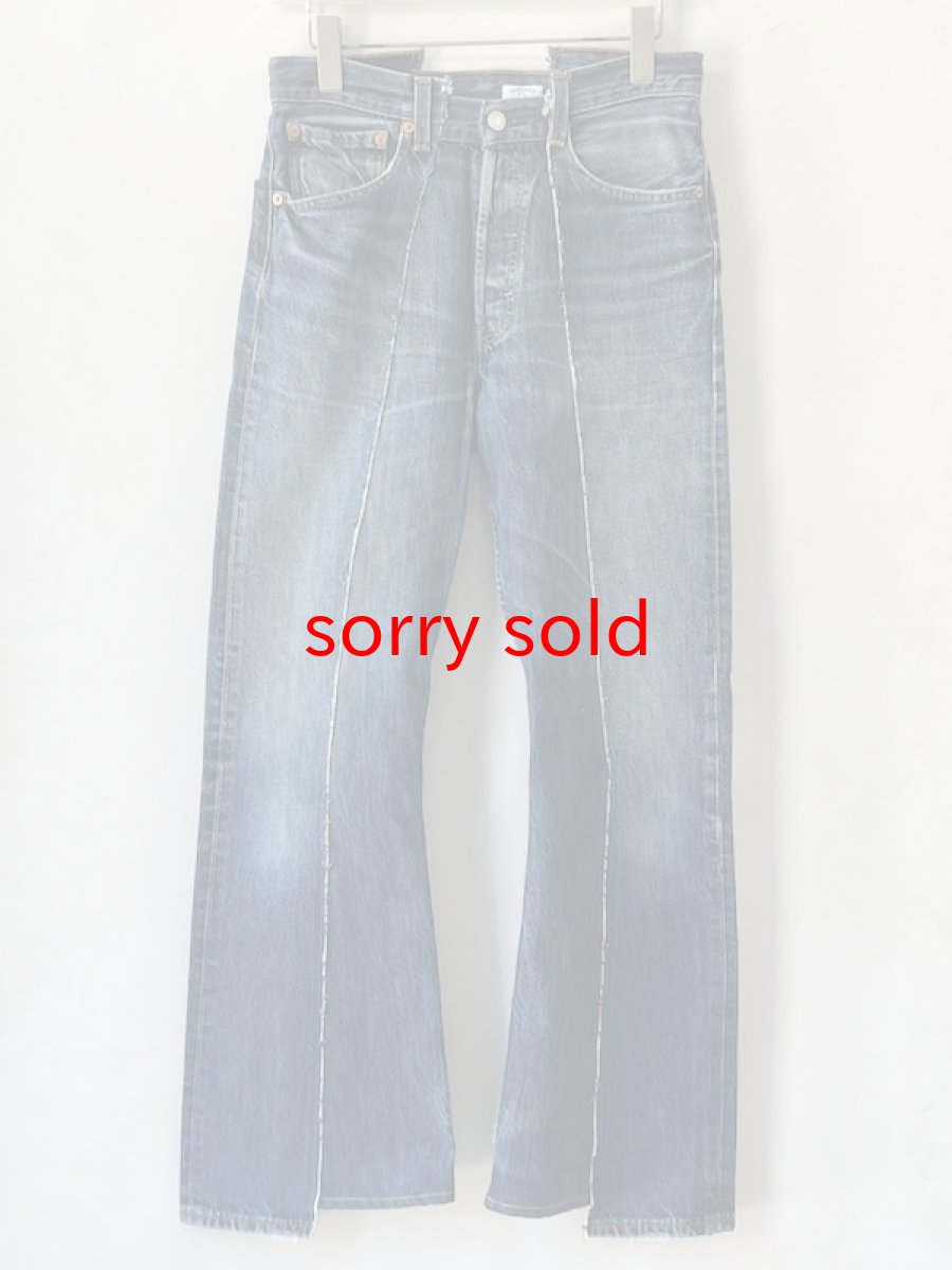 画像1: OLD PARK / W POCKET FLARE JEANS (1)