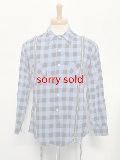 画像1: OLD PARK / SHEET WIDE SHIRT