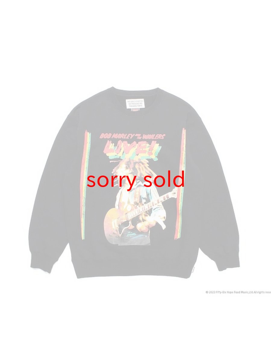 画像1: wackomaria  / ワコマリア BOB MARLEY / MIDDLE WEIGHT CREW NECK SWEAT SHIRT (1)