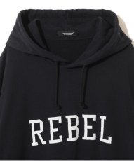 画像3: undercover/アンダーカバー cut off hoodie rebel patch (3)