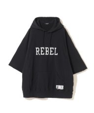 画像1: undercover/アンダーカバー cut off hoodie rebel patch (1)