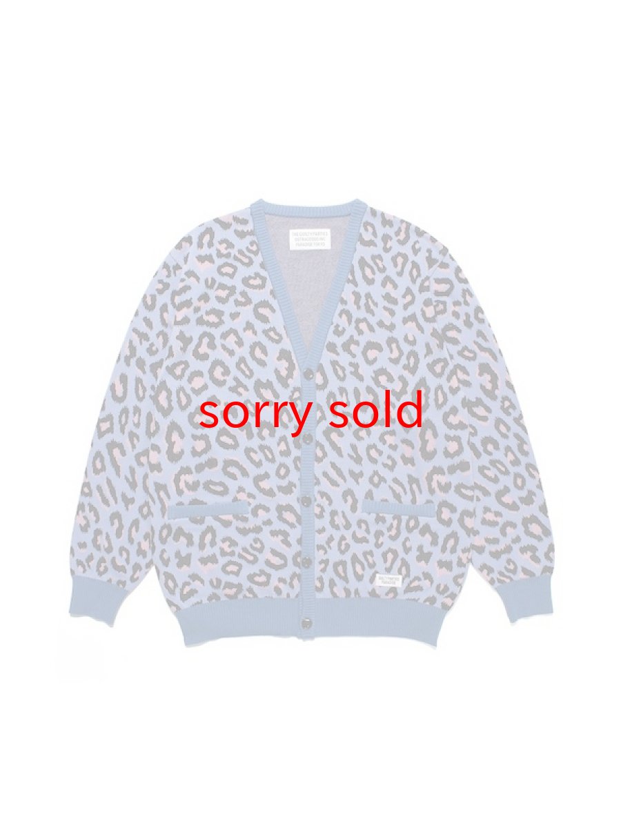 画像1: wackomaria  / ワコマリア LEOPARD JACQUARD CARDIGAN (1)