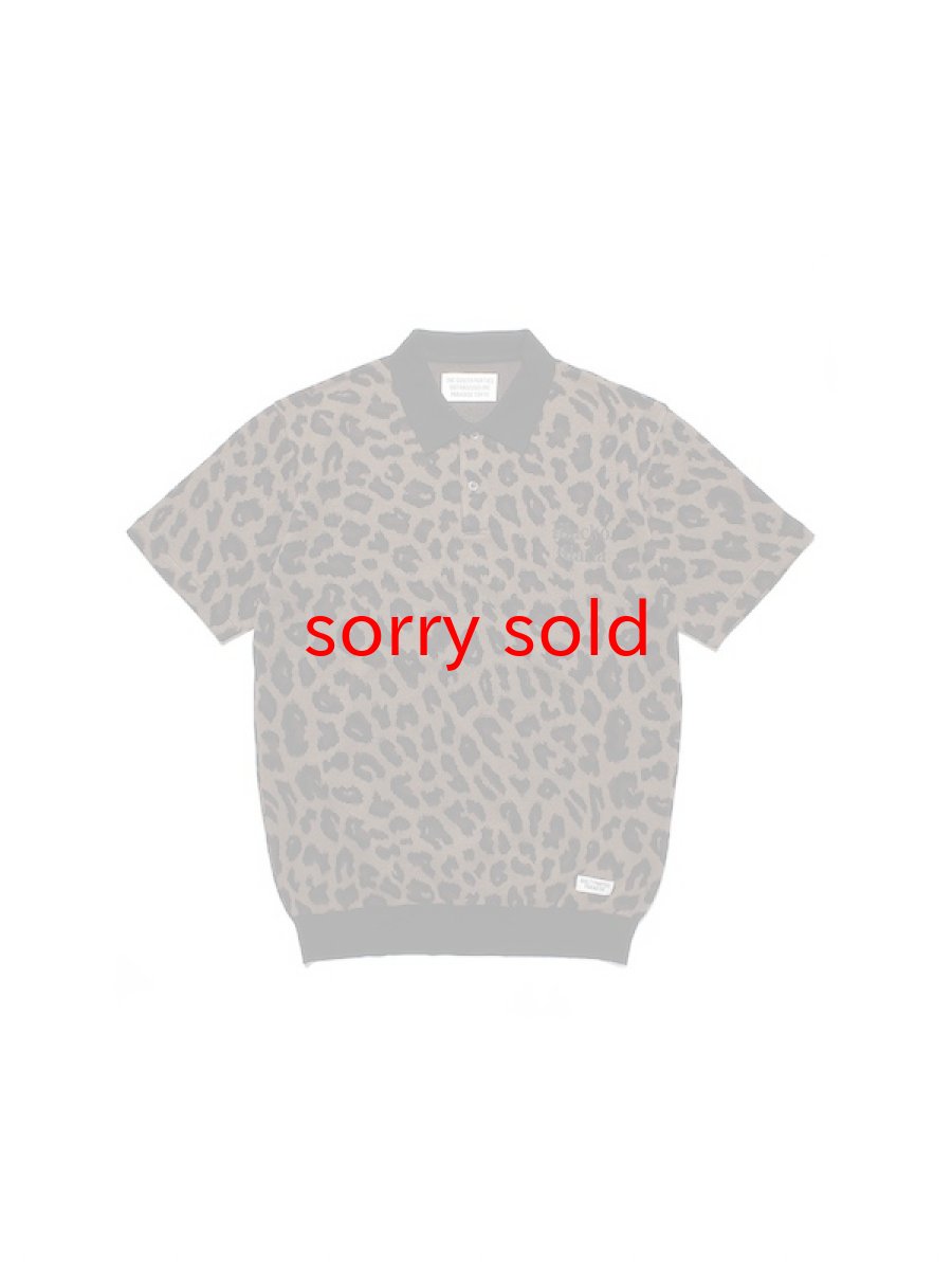画像1: wackomaria  / ワコマリア LEOPARD KNIT POLO SHIRT (1)
