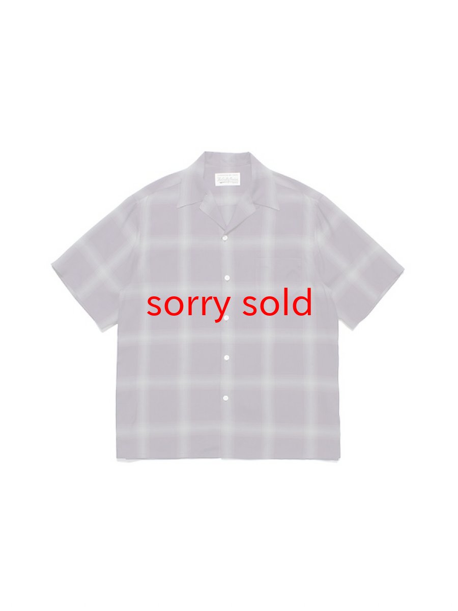 画像1: wackomaria  / ワコマリア OMBRE CHECK OPEN COLLAR SHIRT S/S ( TYPE-2 ) (1)