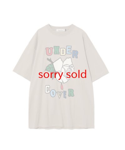 画像1: undercover/アンダーカバー rose undercover tee