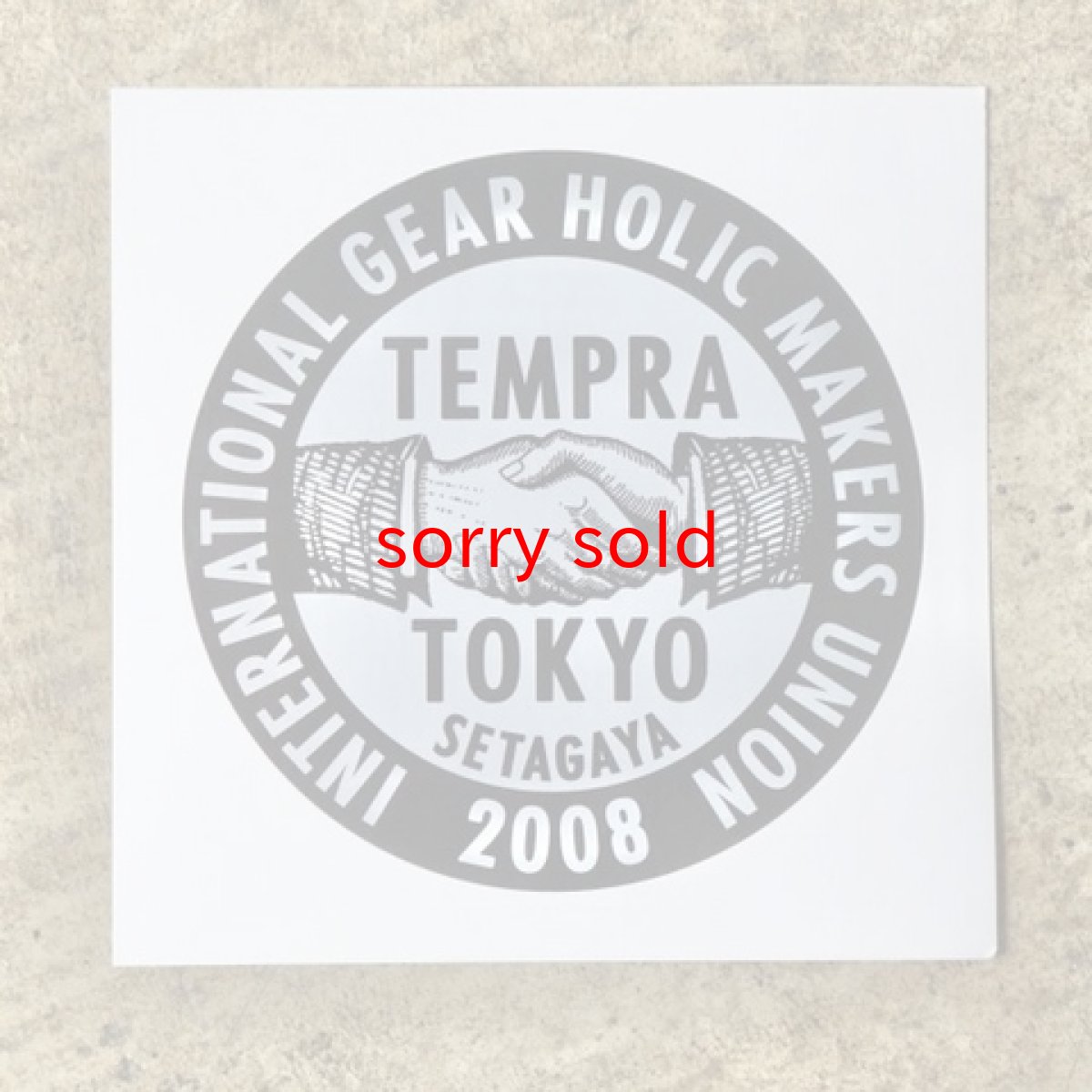 画像1: tempra/テンプラ tempra logo ステッカー (1)