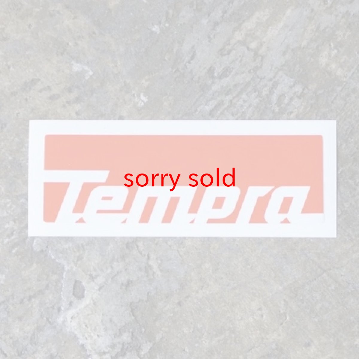 画像1: tempra/テンプラ Longing for... ステッカー (1)