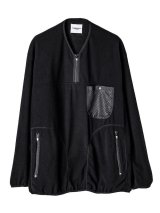 TAKAHIROMIYASHITATheSoloist / ソロイスト back gusset sleeve harf zip fleece jacket.(solid)