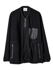 画像1: sale TAKAHIROMIYASHITATheSoloist / ソロイスト back gusset sleeve harf zip fleece jacket.(solid) (1)