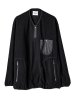 画像1: TAKAHIROMIYASHITATheSoloist / ソロイスト back gusset sleeve harf zip fleece jacket.(solid) (1)