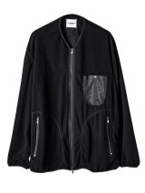 TAKAHIROMIYASHITATheSoloist / ソロイスト back gusset sleeve full zip fleece jacket.(solid)