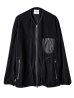 画像1: TAKAHIROMIYASHITATheSoloist / ソロイスト back gusset sleeve full zip fleece jacket.(solid) (1)
