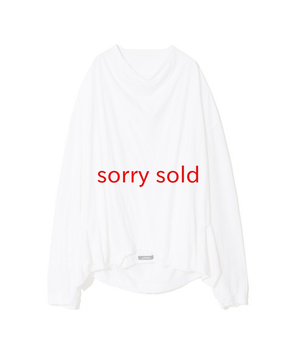 画像1: undercover/アンダーカバー tee custom drape collar l/s tee (1)