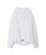 画像1: undercover/アンダーカバー tee custom drape collar l/s tee (1)