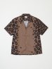 画像1: BUENA VISTA/ブエナビスタ  Leopard bowling shirt  (1)