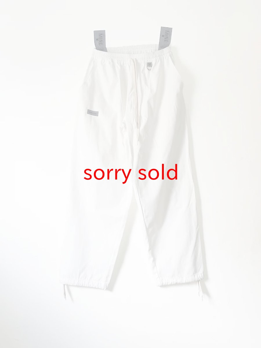 画像1: MINE / マイン Side Seamless Nylon Easy Pants -White- (1)