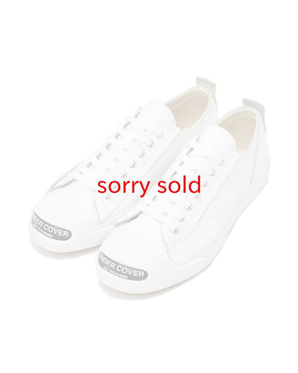 画像1: sale undercover/アンダーカバー TOE LOGO LEATHER SNEAKER (1)