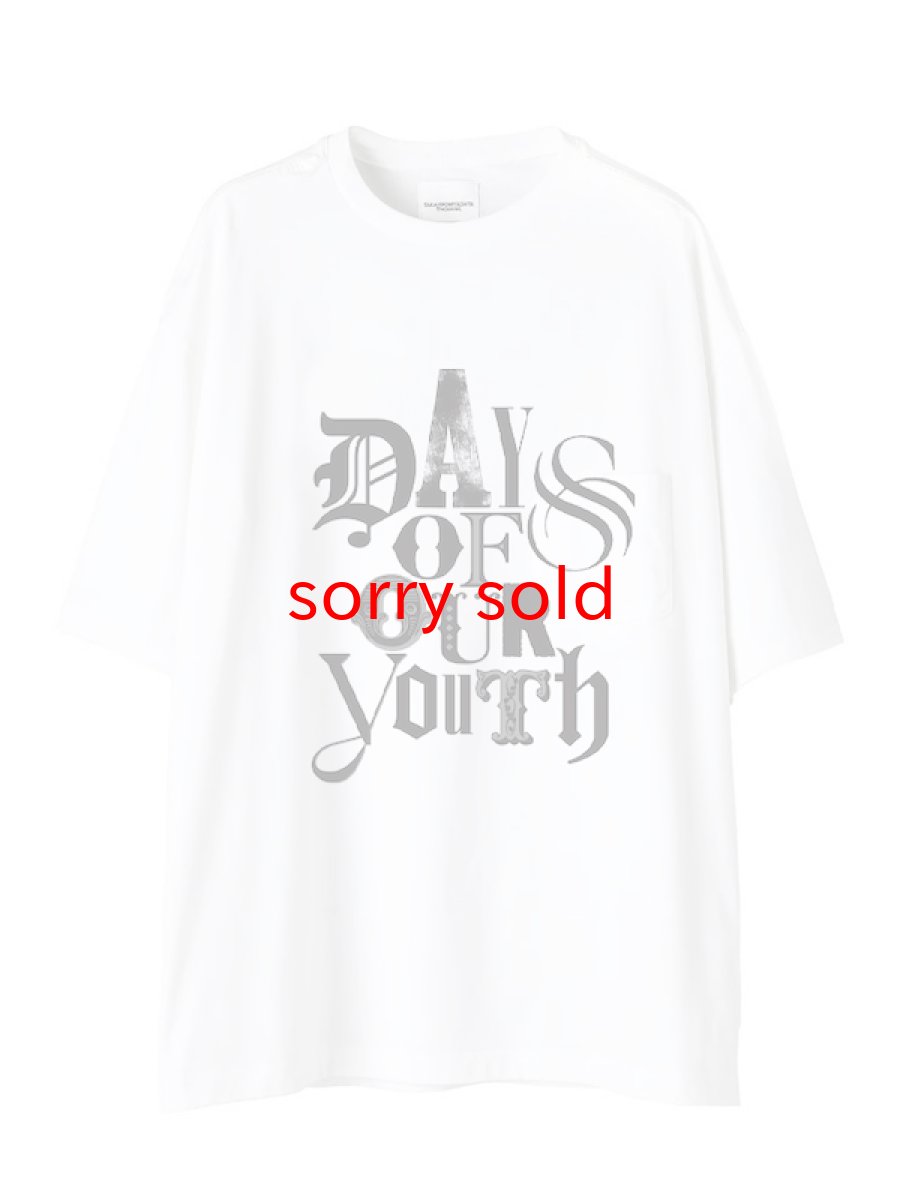 画像1: sale TAKAHIROMIYASHITATheSoloist / ソロイスト oversized s/s tee.(days of our youth gray) (1)