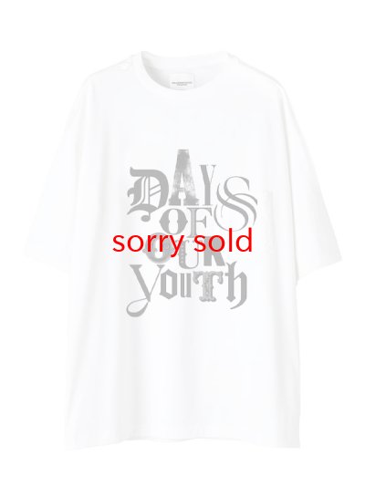 画像1: sale TAKAHIROMIYASHITATheSoloist / ソロイスト oversized s/s tee.(days of our youth gray)