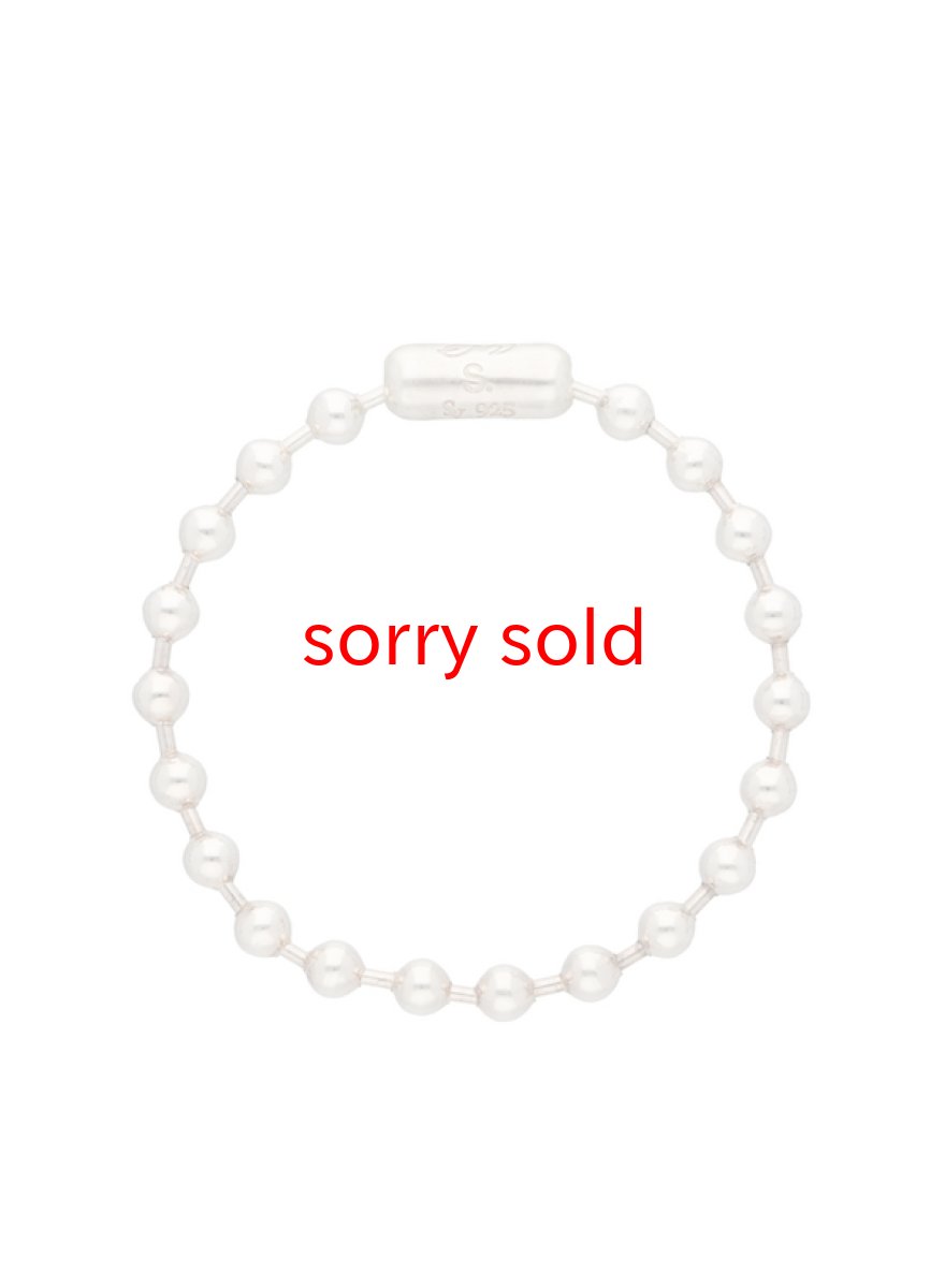 画像1: TAKAHIROMIYASHITATheSoloist / ソロイスト ball chain bracelet. -L- regular (1)