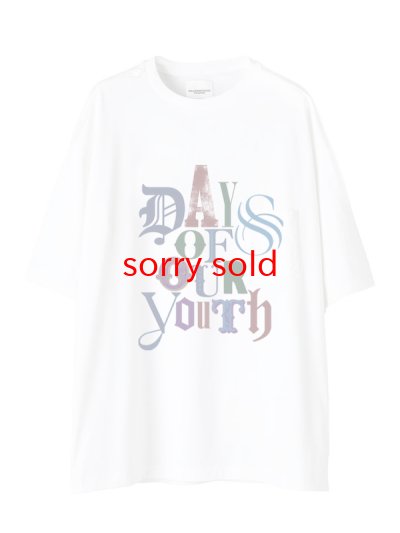 画像1: sale TAKAHIROMIYASHITATheSoloist / ソロイスト oversized s/s tee.(days of our youth color)